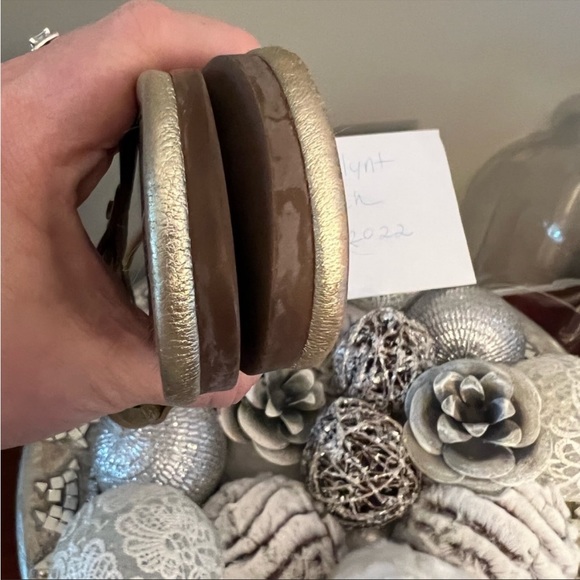 Tory Burch Miller Sandals Champagne Metallic Size 10 - Picture 5 of 5